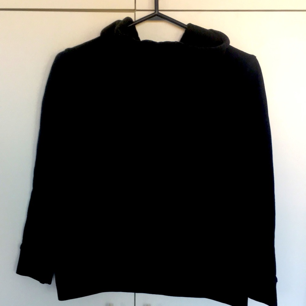 Adidas Originals Black Trefoil Hoodie French Terry Pocket Pullover XS - Picture 8 of 12